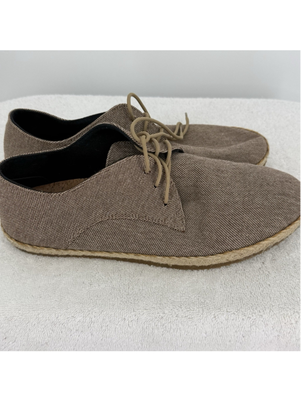 Patara Nomad shoes brown textured fabric upper braided jute Midsole Men’s 11